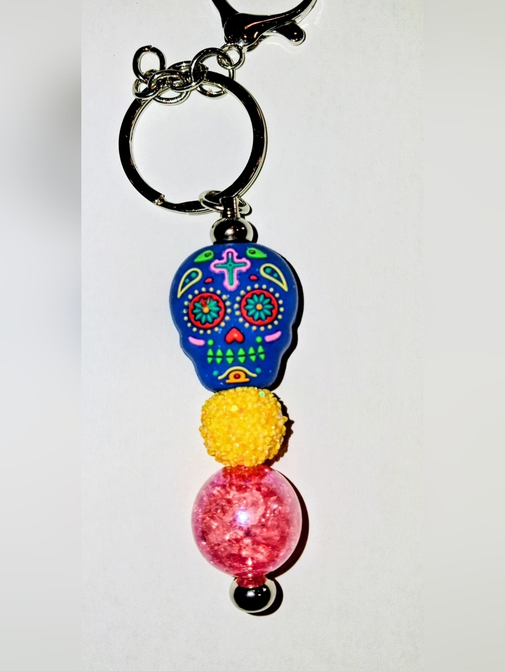 💙 SUGAR SKULL - KEYCHAIN / BAG CLIP